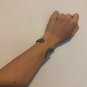 Silver spoon bracelet